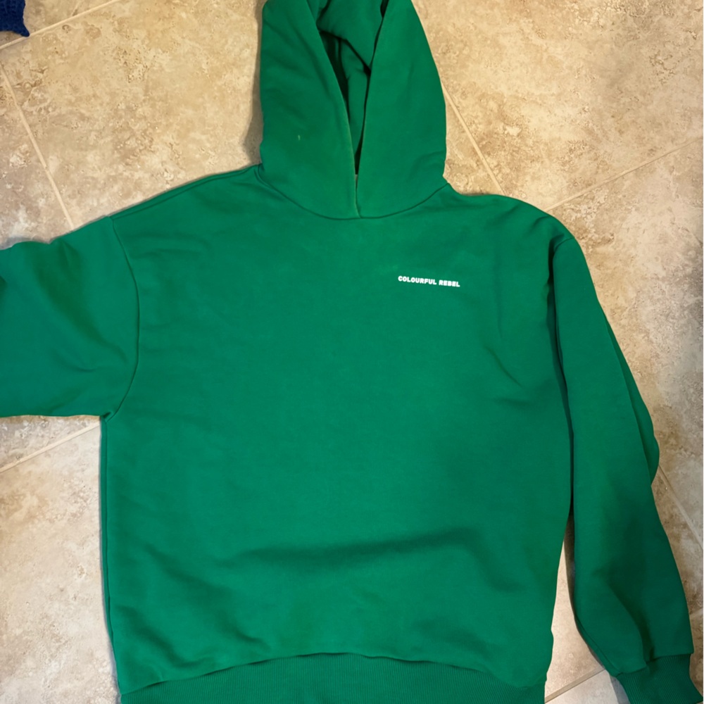 Colourful Rebel hoodie green small women but oversized